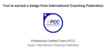 国際コーチング連盟（ICF）プロフェッショナル認定コーチ（PCC）取得しました！